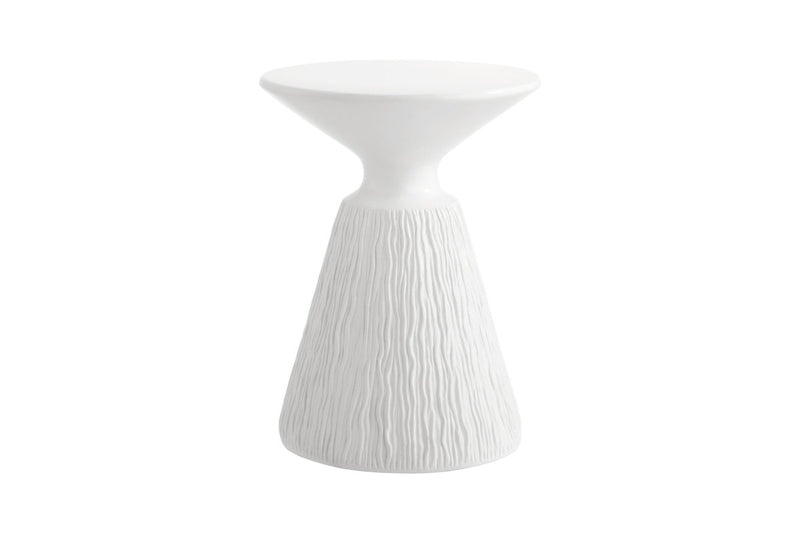 Oikiture Side Table Stone White
