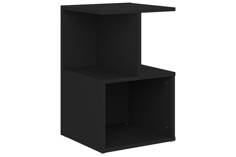 Bedside Cabinet Black 35X35x55 Cm Engineered Wood Bedside Tables