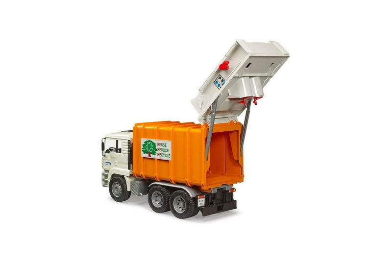 Bruder 1:16 Man Tga Rear Loading Garbage Truck Scale Model Kids Play Toy 3y+