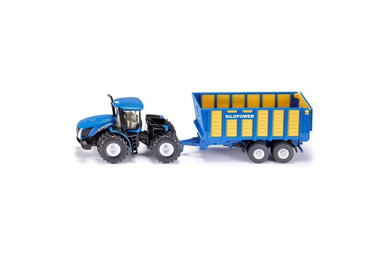Siku 1:50 Scale Diecast New Holland Truck w Trailer Kids 321mm Vehicle Toy 3y+