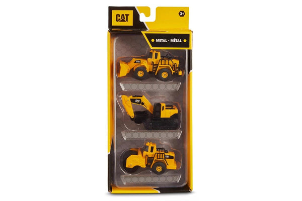 CAT: Metal 3 Pack - Wheel Loader/Excavator/Steam Roller
