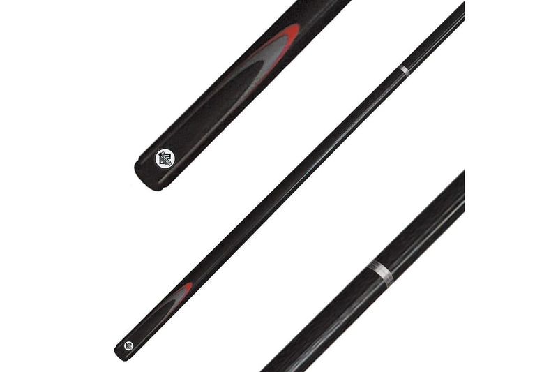 Formula Sports Plain Composite 48" Fluro 2 Piece Pool Billiards Snooker Cue BLK