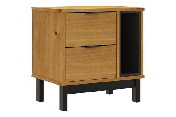 Bedside Cabinet FLAM 49x35x50 cm Solid Wood Pine vidaXL