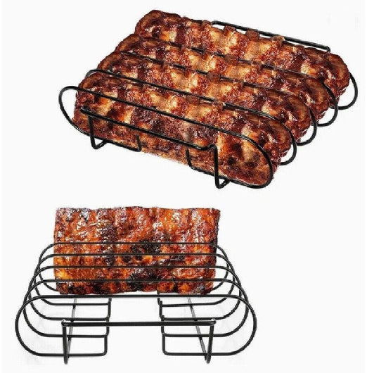 1 pc Rib Frame Holds Up To 4 Full Rib Frames For BBQ Smoking Frame Non-stick
