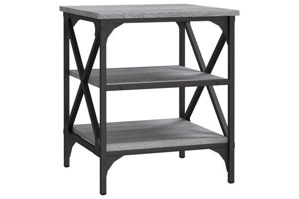 Side Table Grey Sonoma 40x42x50 cm Engineered Wood vidaXL