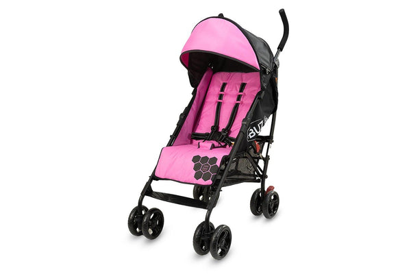 Vee Bee Buz 108cm Reclining Foldable Stroller Pram Baby Infant 0m+ Rose Pink