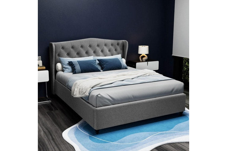 Artiss Bed Frame Queen Size Grey PIER
