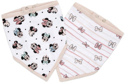 Aden + Anais: Disney Baby Bandana Bib Set - Minnie Rainbows (2 Pack)