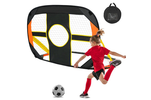 Advwin Portable Soccer Goal Quick Set Up football Net for Backyard Games and Training Goals for Kids Soccer Practice