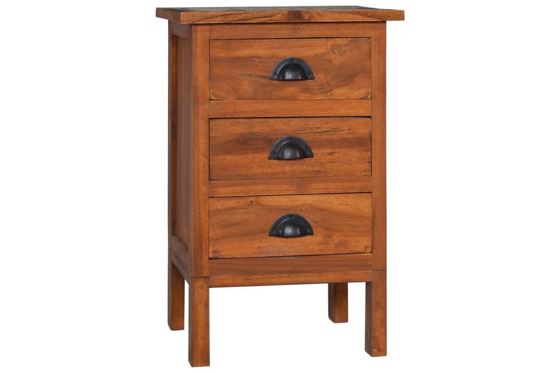 Bedside Cabinet 40X35x60 Cm Solid Teak Wood Bedside Tables