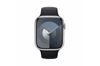 Apple Apple Watch Series 9 45MM Aluminum GPS + Cellular Silver - Midnight Sport Band - Like New - Refurbished