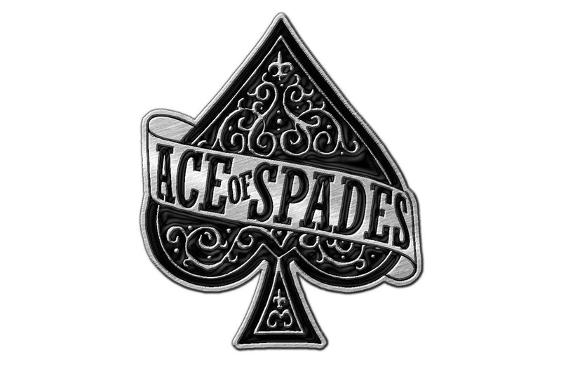 Motorhead Enamel Ace Of Spades Badge (Black/Grey) (One Size)