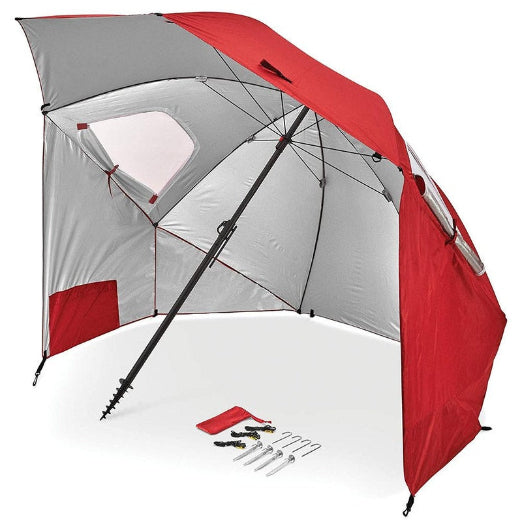 Sport-Brella 274cm Premiere XL Umbrella UPF 50+ Sun/Weather Protection w/Bag Red