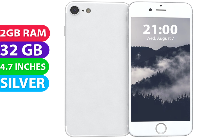 Apple iPhone 7 (32GB, Silver, Global Ver) - Excellent - Refurbished