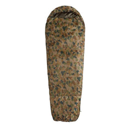 Caribee Deploy 1300 Auscam 220cm Sleeping Bag 0C Camouflage for Hiking Camping