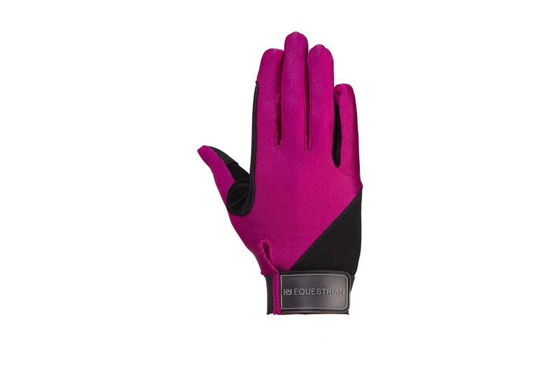 Hy Childrens/Kids Riding Gloves (Purple) (L)