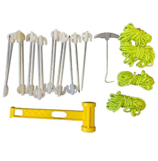Ozstock Glow Tent Pegs Stakes Reflective Lines 25PCS Set Tent Accessory for Hiking Camping