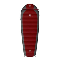 Domex Halo Plus Standard -17C Right Side Zipper Down Sleeping Bag Red Charcoal