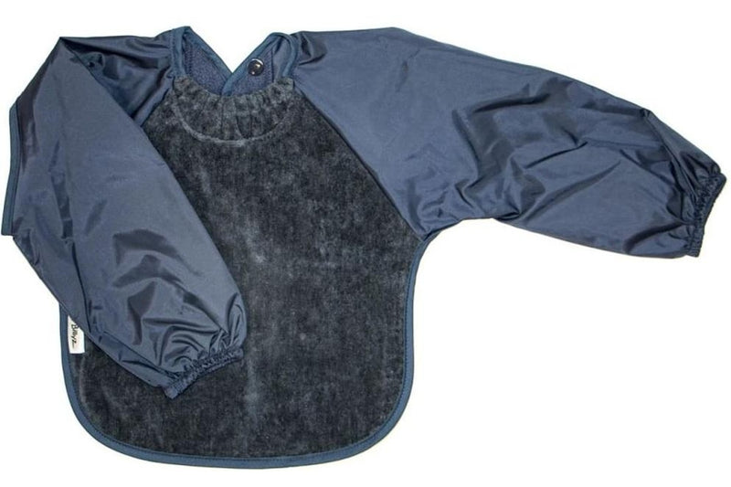 Silly Billyz: Towel Small Long Sleeve Bib - Navy