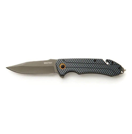 Whitby Knives Rescue Survival Camping SS Pocket Lock Knife - 3.25'' Blade