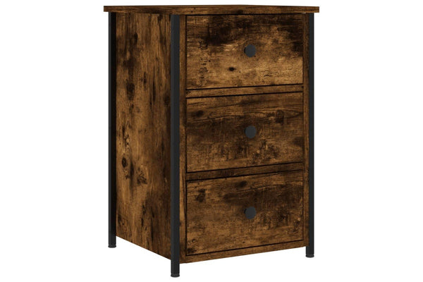 Bedside Cabinet Smoked Oak 40x36x60 cm Engineered Wood vidaXL