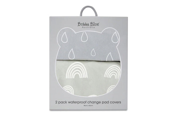 2PK Bubba Blue 48x82cm Nordic Waterproof Change Mat Cover Baby 0-12m Grey Sand