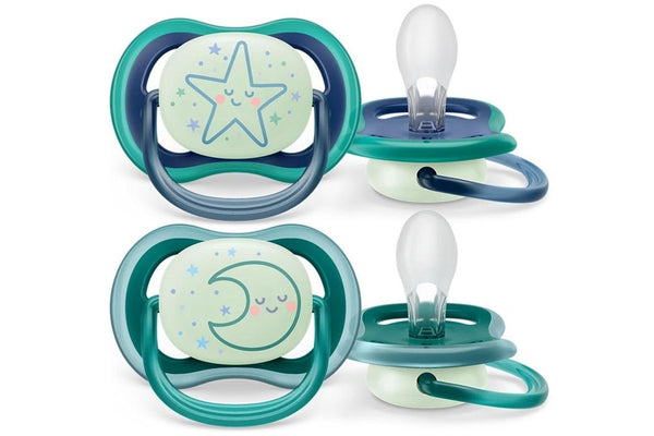 Avent: Ultra Air Soother - Night Green 6-18m (2 Pack)