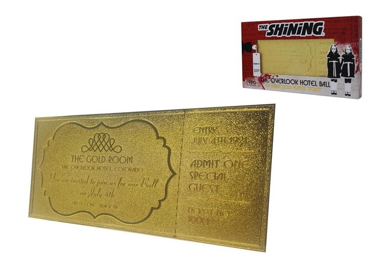 The Shining: Overlook Hotel Ball - 24k Gold Plated Ticket