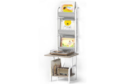 Vinyl Record Storage Stand - Holds up to 200 Albums - Turntable Cabinet Organizer