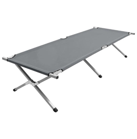 Camping Bed 210x80x48 cm XXL Grey vidaXL