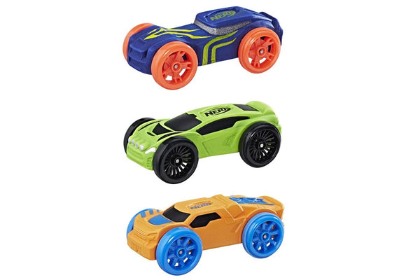 3pc NERF Nitro Foam Car Vehicle Kids Children Boys 5y+ Play Toys Assorted Colour