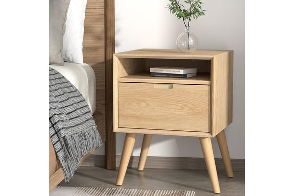 Artiss Bedside Table Side End Table Shelf Drawers Nightstand Bedroom Storage