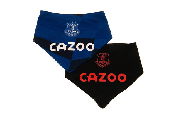 Everton FC Baby Bibs (Pack Of 2) (Blue/Black) (One Size)