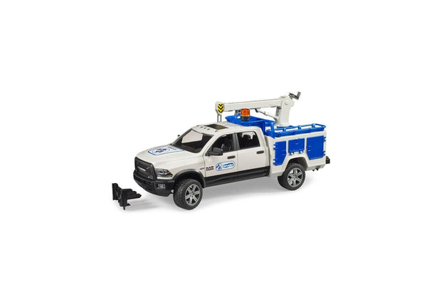 Bruder 1:16 Ram 2500 Service Truck With Rotating Beacon Light Kids Toy 3y+