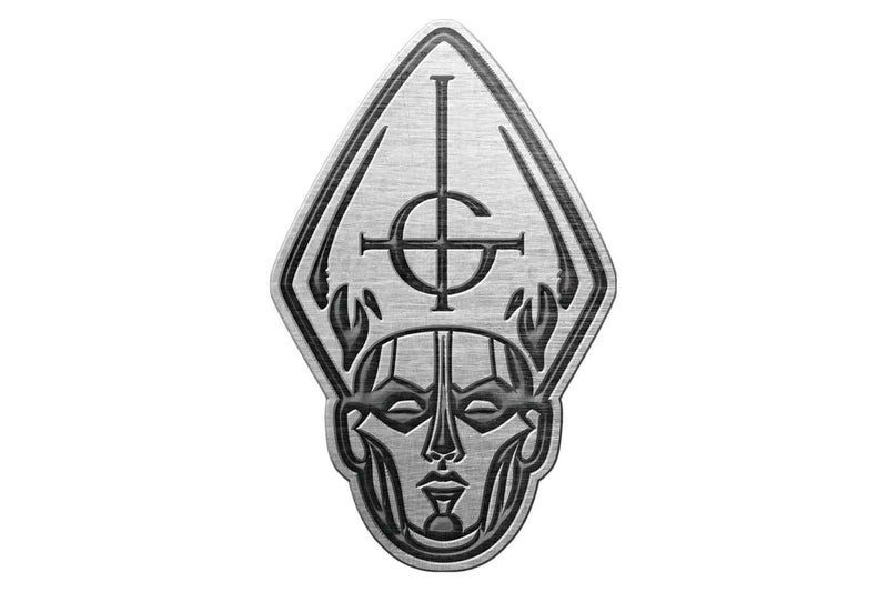 Ghost Papa Head Badge (Silver/Black) (One Size)