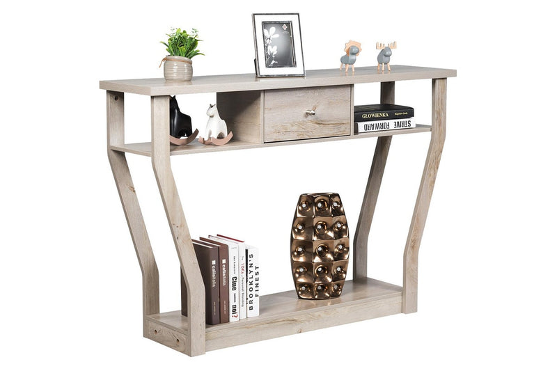 Giantex Console Table Hallway Table Entry Tables Sideboard Display Organiser Gray Wash