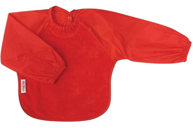 Silly Billyz: Towel Small Long Sleeve Bib - Red