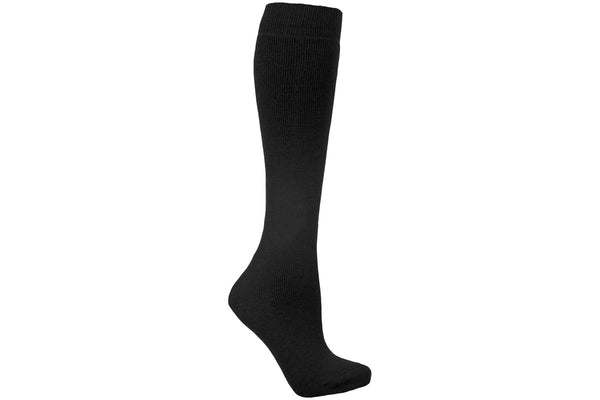 Trespass Adults Unisex Tubular Luxury Wool Blend Ski Tube Socks (Black) (4/11 UK)