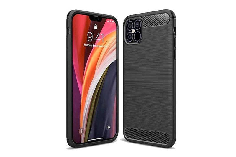 For Apple iPhone 12 Mini Case Rugged Shockproof Heavy Duty Anti Slip Protective Case Cover (Black)