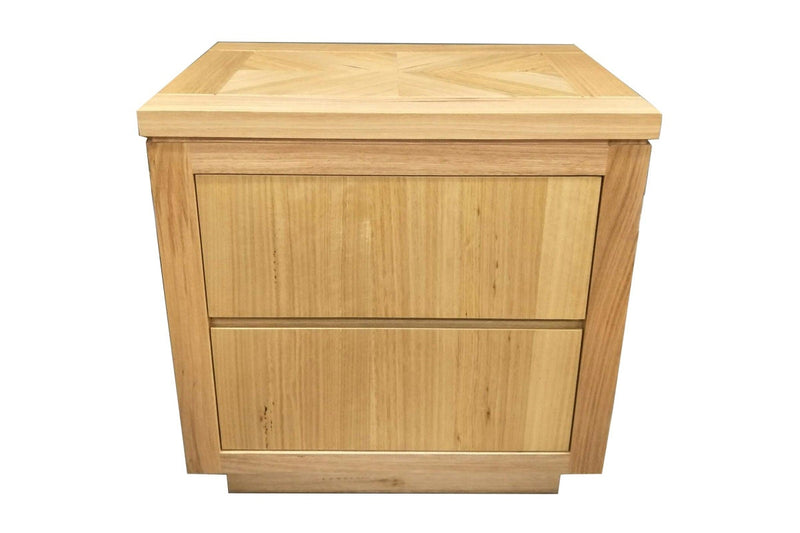Rosemallow Bedside Table 2 Drawers Storage Cabinet Nightstand End Tables Timber Bedside Tables