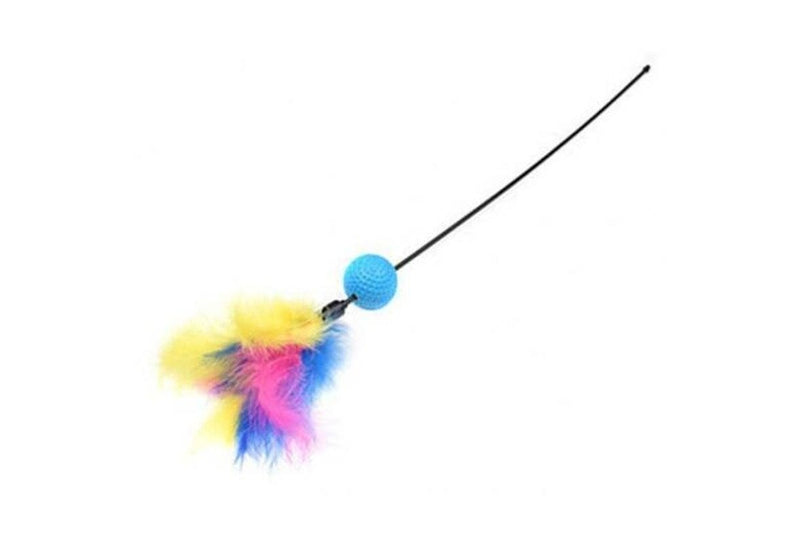 Cat Teaser Wand Lantern Feathers With Bell Design Toy Cat Toys