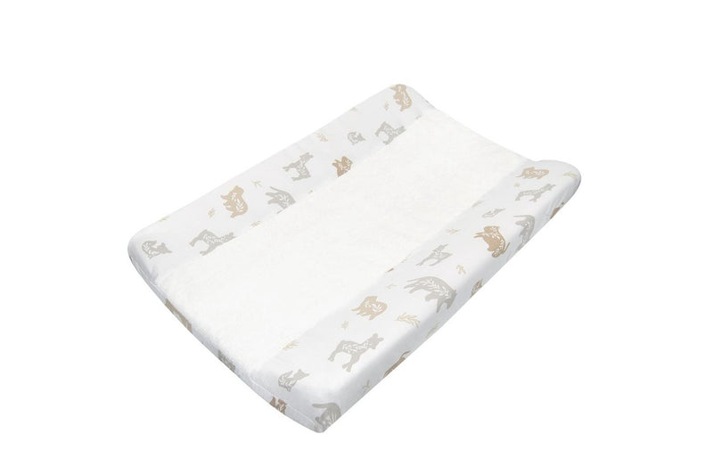 Lolli Living Cotton Nusery Nappy Towelling Change Pad Cover Bosco Bear 53x80cm