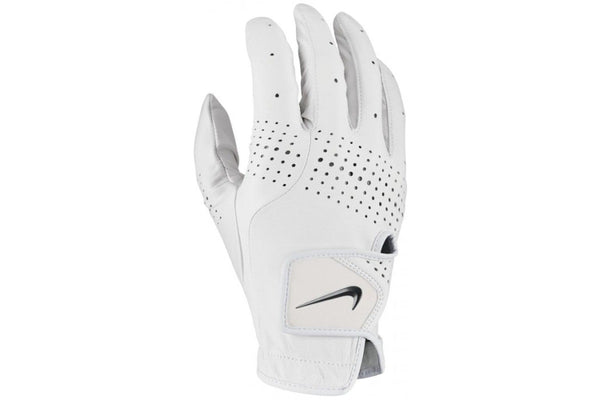 Nike Mens Tour Classic III Leather 2020 Right Hand Golf Glove (White) (S)