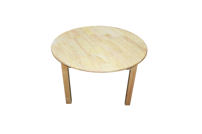 Rubberwood Round Table 90 Kids Tables