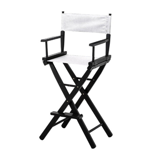 Sarantino Tall Directors Chair - White