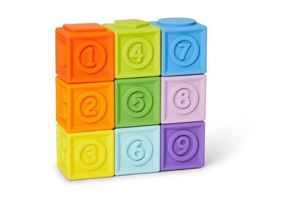 Bright Starts: KaleidoCubes 9 Stack & Squeeze Blocks