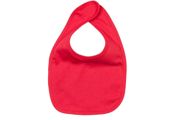 Babybugz Baby Plain Bib (Red) (One Size)