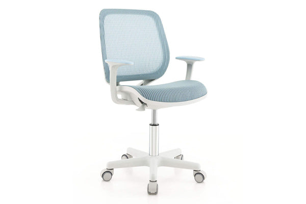 Giantex Kids Desk Chair Swivel Mesh Computer Chair w/Adjustable Height & Armrests Ergonomic Task Study Chair Blue