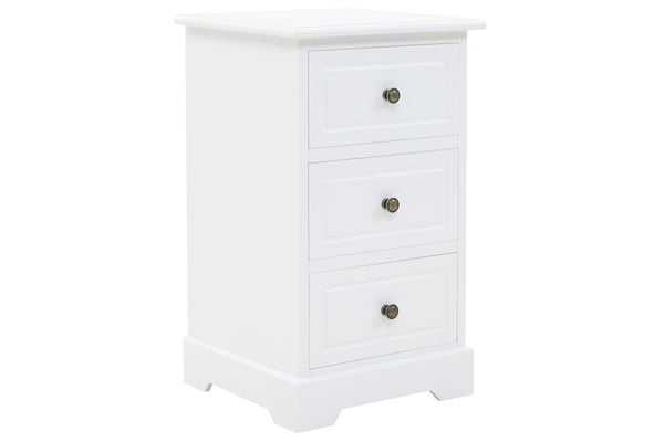 Bedside Cabinet Mdf And Pinewood 35X32x59 Cm Bedside Tables