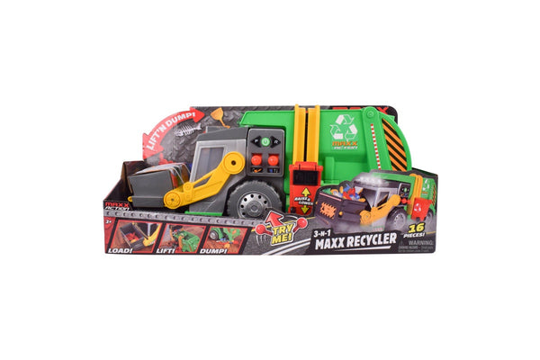 MAXX Action Motorized 3-in-1 Recycle Truck w Lights & Sounds 15 Accessories